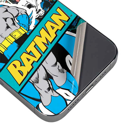 DC Comics Batman Vintage Pose Collage Art iPhone 14 Pro Skin